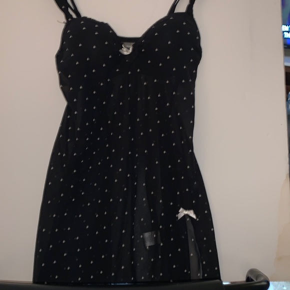 Apt.9 intimates Small black w/white polka dots. Adjustable straps in back. - Picture 1 of 7